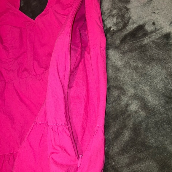 Adidas Bright Pink V-Neck Top - Picture 5 of 5